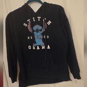 Disney Kids's (L), Navy Hoodie. It's Fuzzy On the Outside and